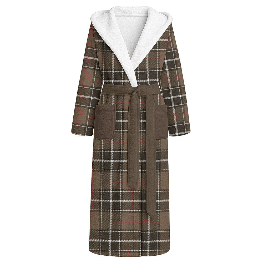 ScotsTee Shop Scottish Cleghorn Weathered Clan Crest Tartan Flannel Hooded Bathrobe