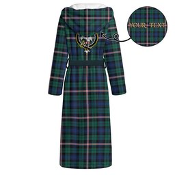ScotsTee Shop Scottish Gammell Modern Clan Crest Tartan Flannel Hooded Bathrobe