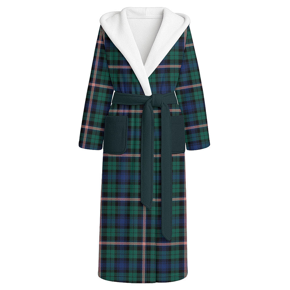 ScotsTee Shop Scottish Gammell Modern Clan Crest Tartan Flannel Hooded Bathrobe