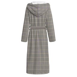 ScotsTee Shop Scottish Halliday (Holliday) Weathered Clan Crest Tartan Flannel Hooded Bathrobe