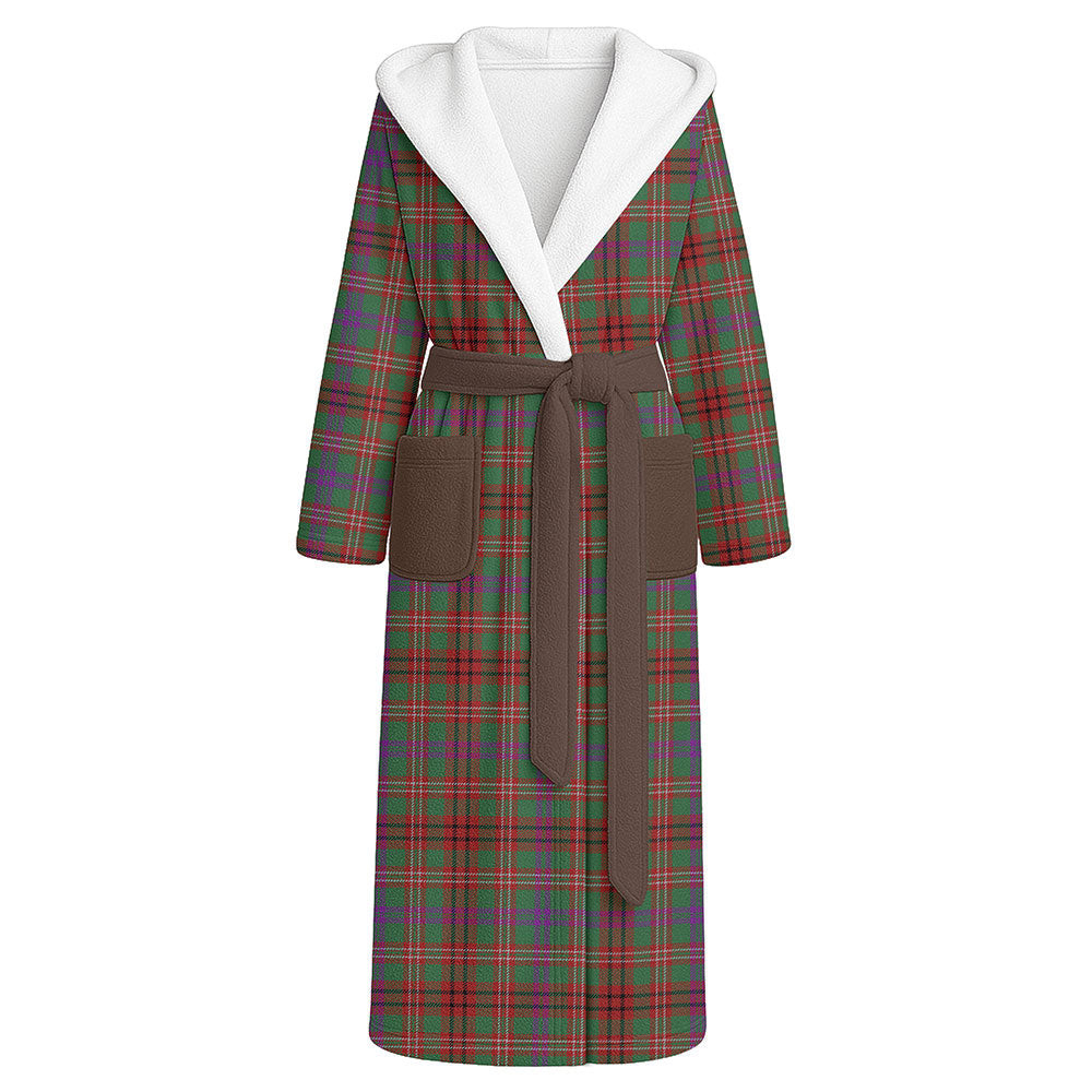 ScotsTee Shop Scottish MacCall Modern Clan Crest Tartan Flannel Hooded Bathrobe