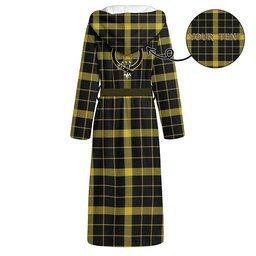 ScotsTee Shop Scottish Raeburn Modern Clan Crest Tartan Flannel Hooded Bathrobe