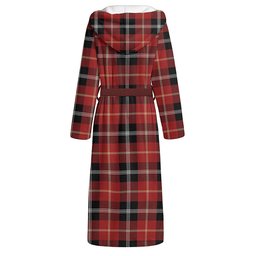 ScotsTee Shop Scottish Marjoribanks Modern Clan Crest Tartan Flannel Hooded Bathrobe
