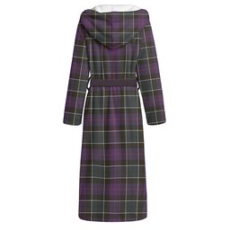 ScotsTee Shop Scottish Syme Weathered Clan Crest Tartan Flannel Hooded Bathrobe