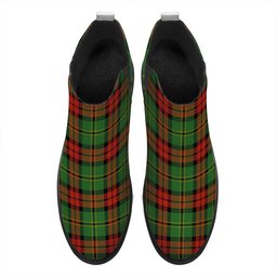 ScotsTee Shop Scottish Blackstock Hunting Ancient Tartan Flat Ankle Boots Chunky Low Heel