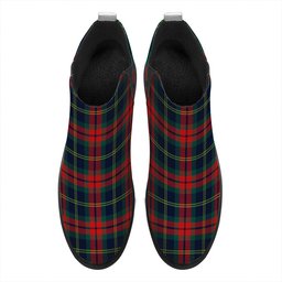 ScotsTee Shop Scottish Harvey Modern Tartan Flat Ankle Boots Chunky Low Heel