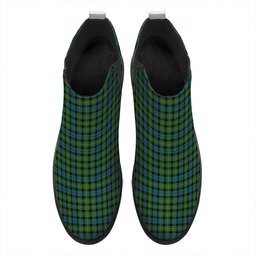 ScotsTee Shop Scottish MacBride Ancient Tartan Flat Ankle Boots Chunky Low Heel