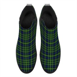 ScotsTee Shop Scottish MacBride Modern Tartan Flat Ankle Boots Chunky Low Heel