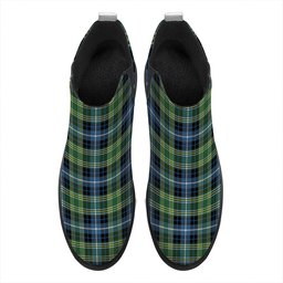 ScotsTee Shop Scottish MacKellar Ancient Tartan Flat Ankle Boots Chunky Low Heel