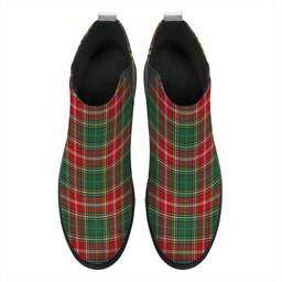 ScotsTee Shop Scottish MacWhirter Modern Tartan Flat Ankle Boots Chunky Low Heel