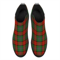 ScotsTee Shop Scottish Plummer Ancient Tartan Flat Ankle Boots Chunky Low Heel
