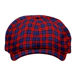 ScotsTee Shop Scottish Graham of Menteith Red Tartan Newsboy Cap