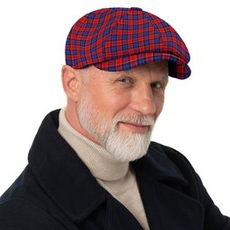ScotsTee Shop Scottish Graham of Menteith Red Tartan Newsboy Cap