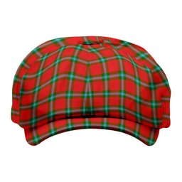ScotsTee Shop Scottish MacLaine of Loch Buie Tartan Newsboy Cap