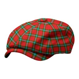 ScotsTee Shop Scottish MacLaine of Loch Buie Tartan Newsboy Cap