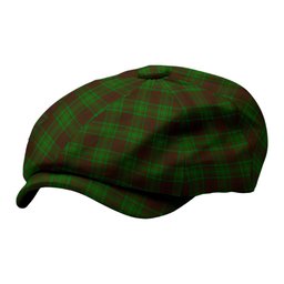 ScotsTee Shop Scottish MacAlister of Glenbarr Hunting Tartan Newsboy Cap