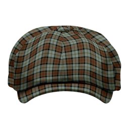 ScotsTee Shop Scottish MacLeod Of Harris Weathered Tartan Newsboy Cap