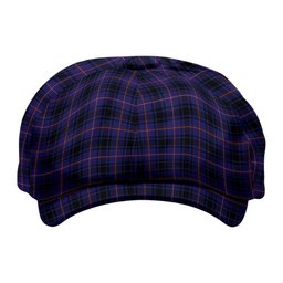 ScotsTee Shop Scottish MacIver of Strome Tartan Newsboy Cap