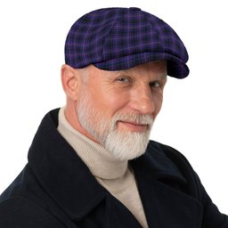ScotsTee Shop Scottish MacIver of Strome Tartan Newsboy Cap