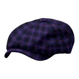 ScotsTee Shop Scottish MacIver of Strome Tartan Newsboy Cap