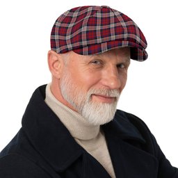 ScotsTee Shop Scottish MacDonald Dress Irish Tartan Newsboy Cap