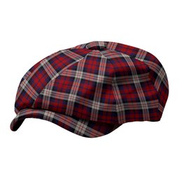 ScotsTee Shop Scottish MacDonald Dress Irish Tartan Newsboy Cap