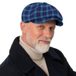 ScotsTee Shop Scottish McKerrell of Hillhouse Tartan Newsboy Cap