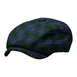 ScotsTee Shop Scottish Wishart Hunting Tartan Newsboy Cap
