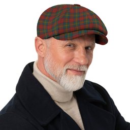 ScotsTee Shop Scottish Oliver Dress Red Tartan Newsboy Cap
