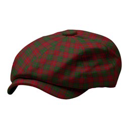 ScotsTee Shop Scottish Stewart of Appin Tartan Newsboy Cap