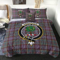ScotsTee Shop Scottish Anderson of Kinneddar Hunting Weathered Clan Crest Tartan Plaid Comforter Set