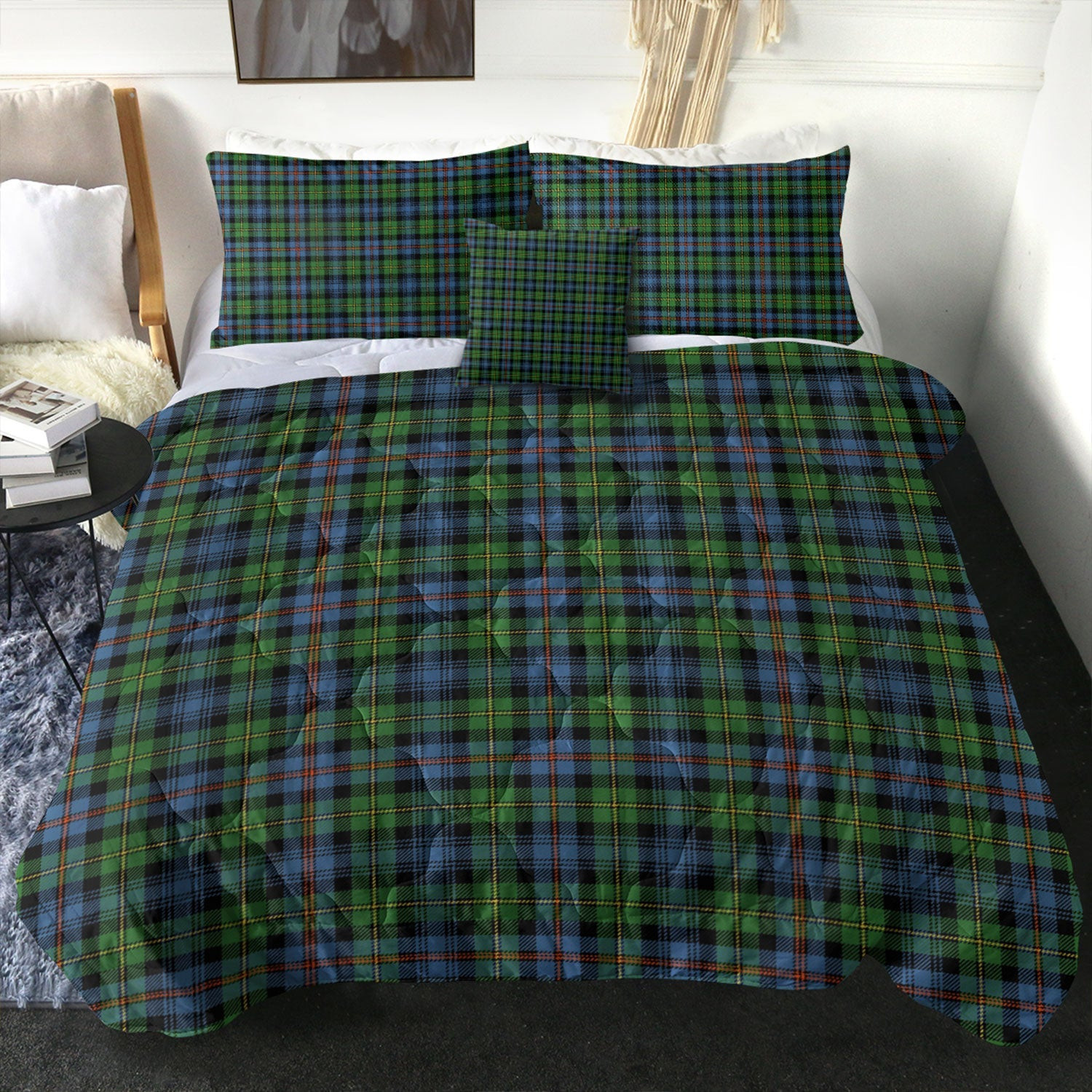 ScotsTee Shop Scottish Baillie of Lamington Clan Crest Tartan Plaid Comforter Set