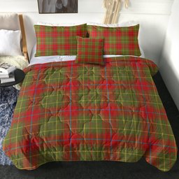 ScotsTee Shop Scottish Burnett of Powis Modern Clan Crest Tartan Plaid Comforter Set
