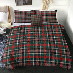 ScotsTee Shop Scottish Bruce of Kinnaird Modern Clan Crest Tartan Plaid Comforter Set