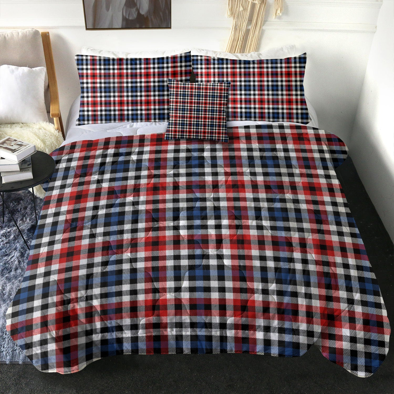 ScotsTee Shop Scottish Bell Border (Bell Southern Bell) Modern Clan Crest Tartan Plaid Comforter Set