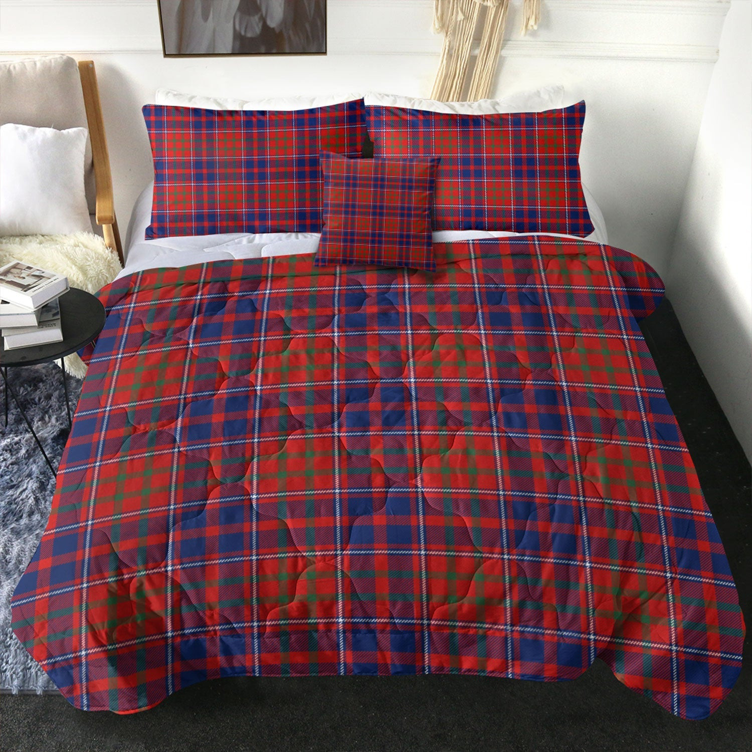 ScotsTee Shop Scottish Cameron of Locheil Modern 2 Clan Crest Tartan Plaid Comforter Set