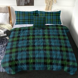 ScotsTee Shop Scottish Campbell of Glenlyon Ancient 2 Clan Crest Tartan Plaid Comforter Set