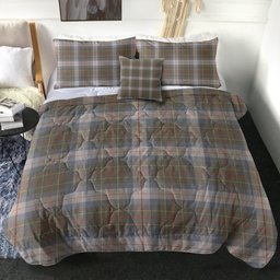 ScotsTee Shop Scottish Brodie Silver (Brodie Muted) Ancient Clan Crest Tartan Plaid Comforter Set