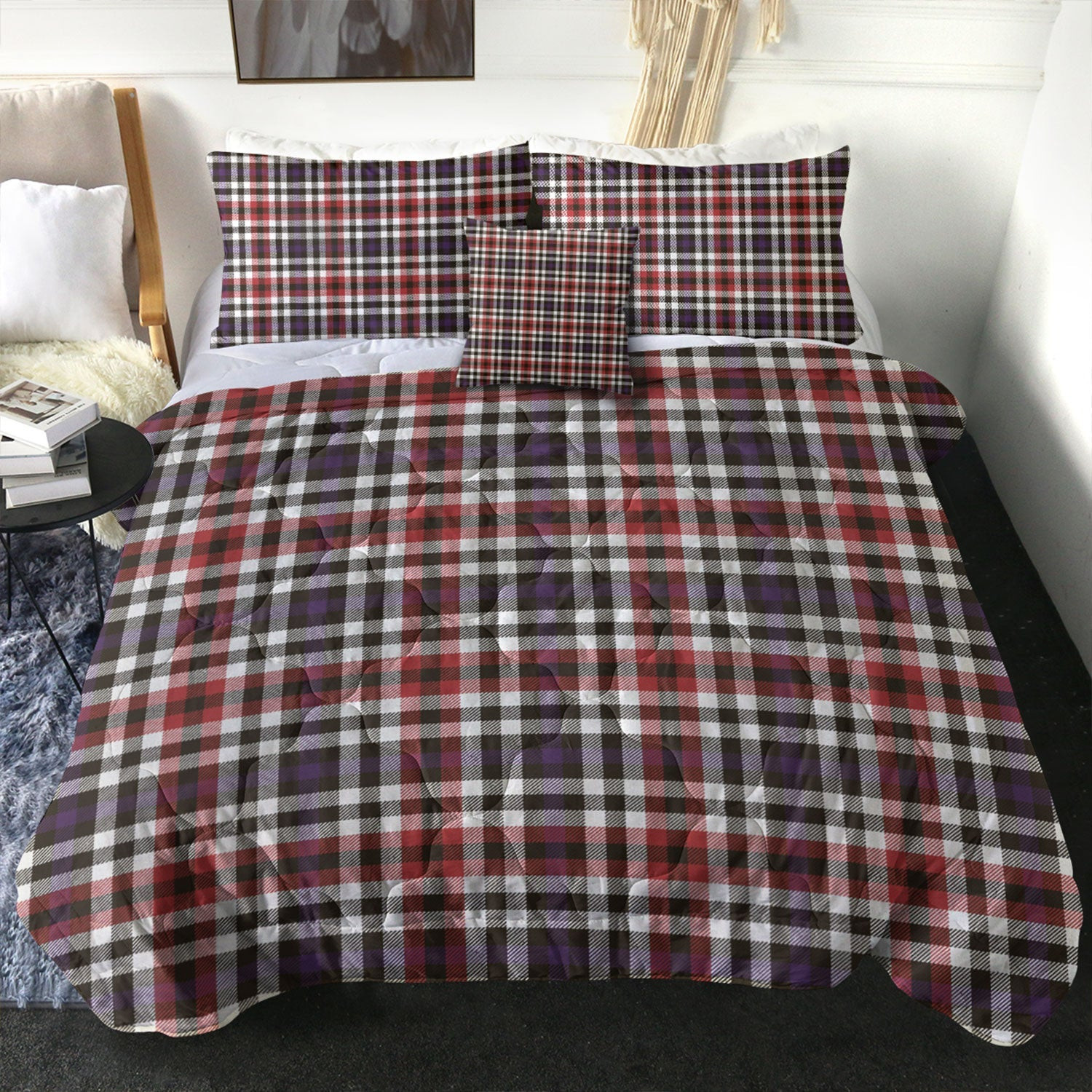 ScotsTee Shop Scottish Bell Border (Bell Southern Bell) Weathered Clan Crest Tartan Plaid Comforter Set