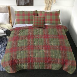 ScotsTee Shop Scottish Burnett of Powis Weathered Clan Crest Tartan Plaid Comforter Set