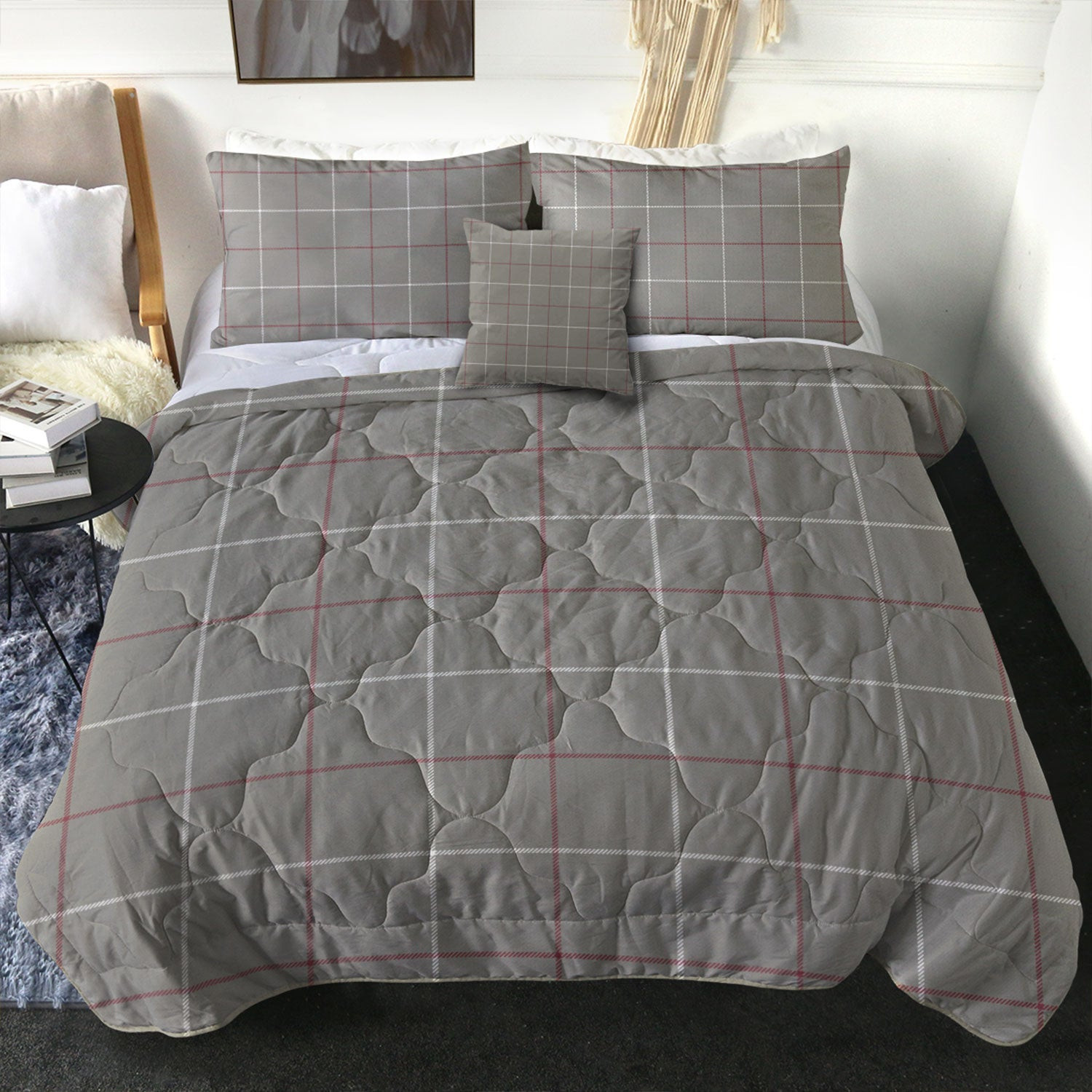 ScotsTee Shop Scottish Dunbar of Pitgaveny Weathered Clan Crest Tartan Plaid Comforter Set