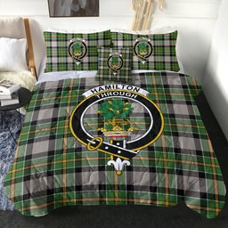 ScotsTee Shop Scottish Hamilton of Brandon Ancient Clan Crest Tartan Plaid Comforter Set