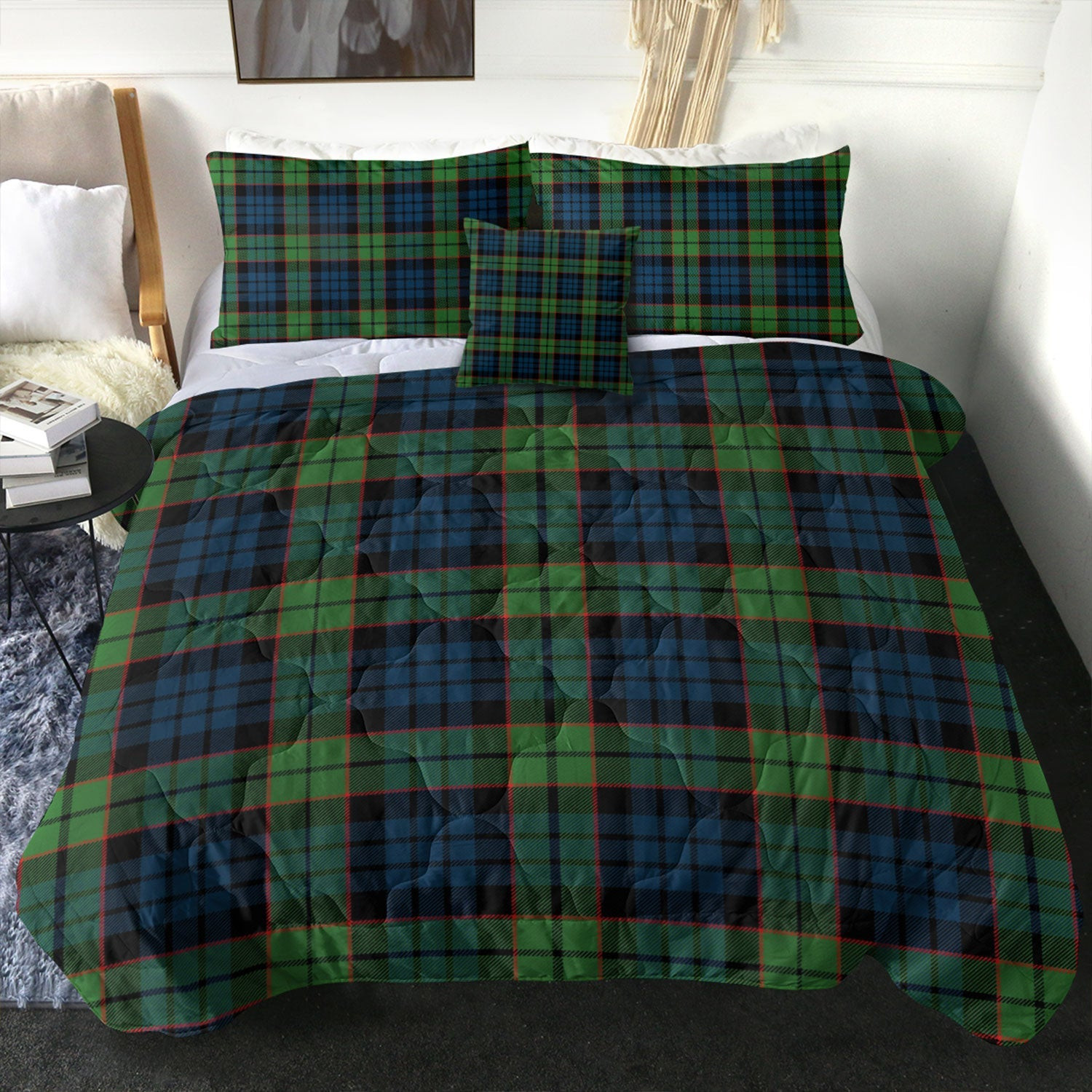 ScotsTee Shop Scottish Fletcher Family Modern Clan Crest Tartan Plaid Comforter Set
