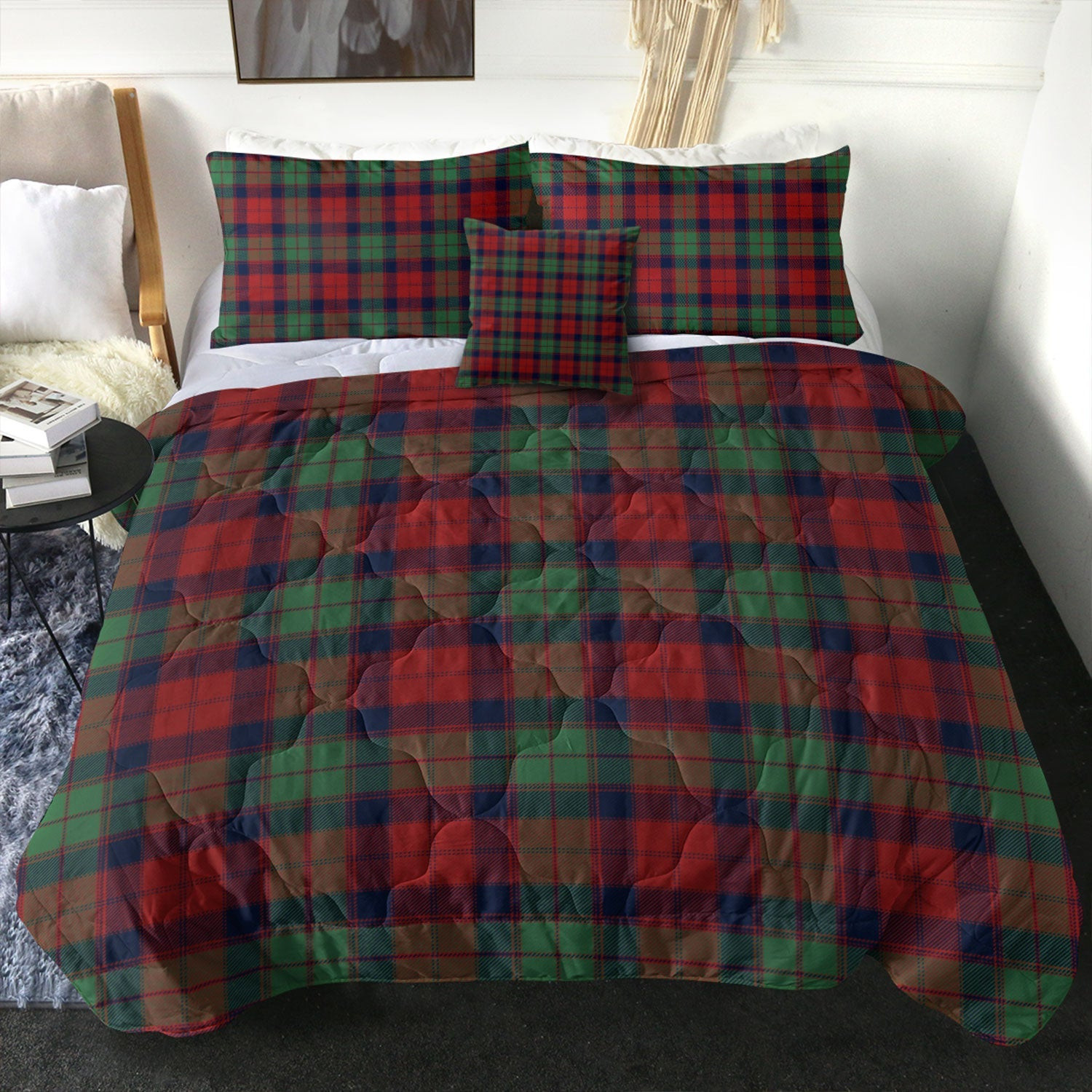 ScotsTee Shop Scottish Fraser of Altyre Modern Clan Crest Tartan Plaid Comforter Set