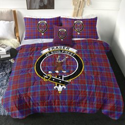 ScotsTee Shop Scottish Fraser of Reelig Modern Clan Crest Tartan Plaid Comforter Set