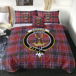ScotsTee Shop Scottish Gordon of Abergeldie Weathered Clan Crest Tartan Plaid Comforter Set