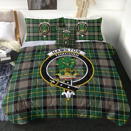 ScotsTee Shop Scottish Hamilton of Brandon Modern Clan Crest Tartan Plaid Comforter Set