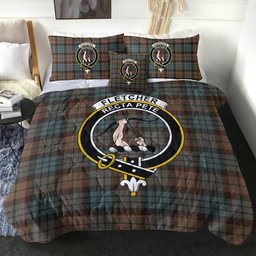 ScotsTee Shop Scottish Fletcher Family Weathered Clan Crest Tartan Plaid Comforter Set
