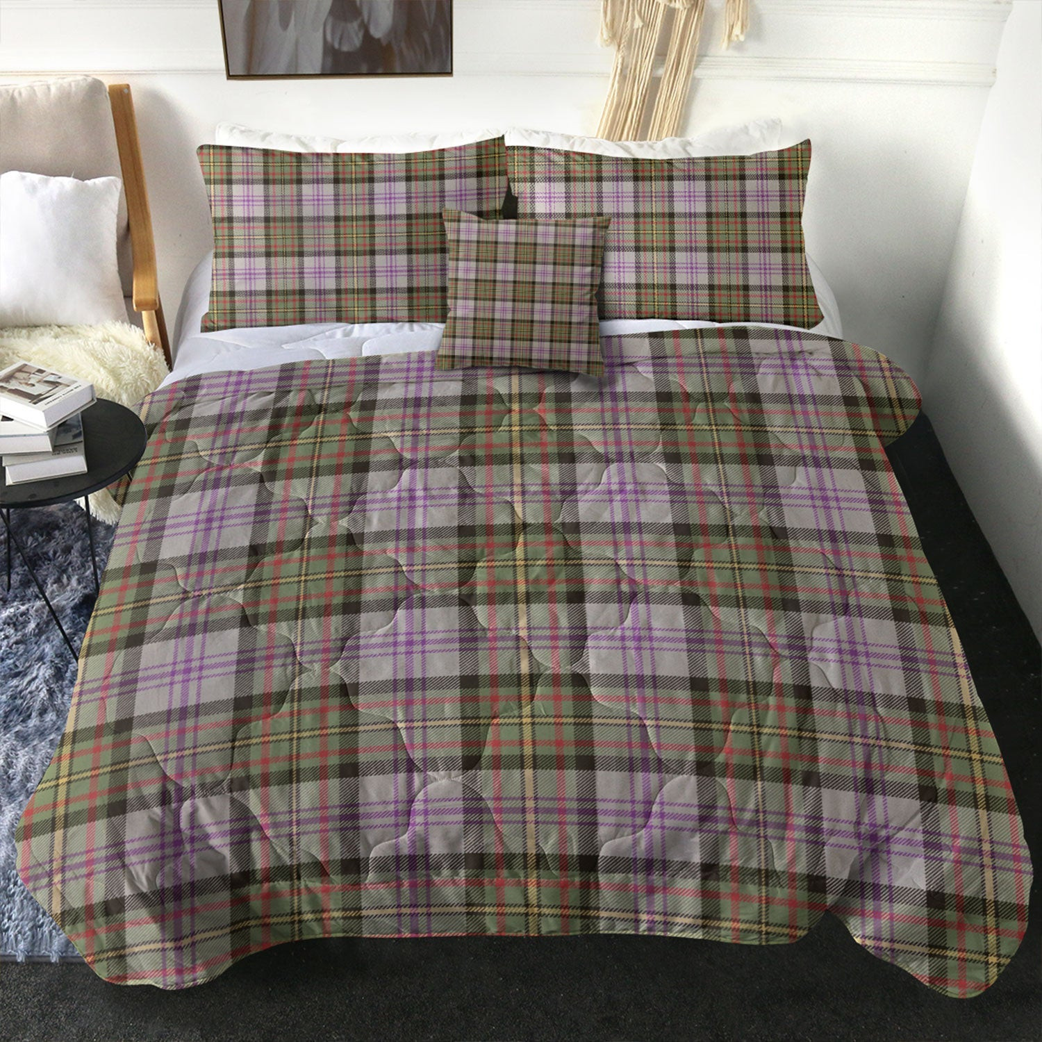 ScotsTee Shop Scottish Firth of Tay (Gillies Dress) Weathered Clan Crest Tartan Plaid Comforter Set