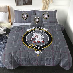 ScotsTee Shop Scottish Dunbar of Pitgaveny Clan Crest Tartan Plaid Comforter Set